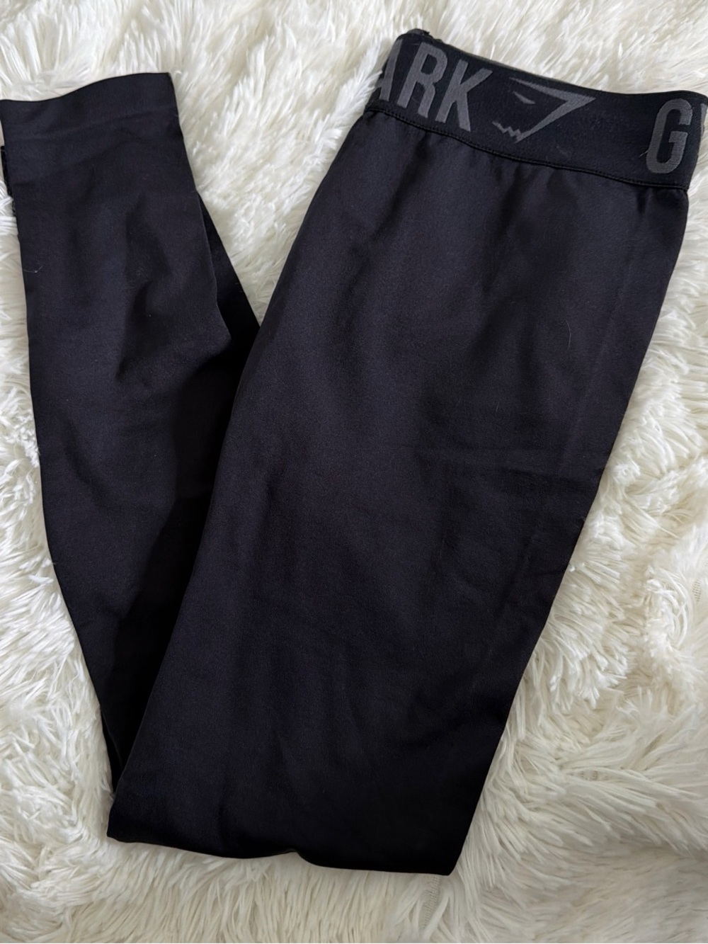 Gymshark Black Seamless Leggings with Logo Waistband